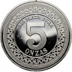 Mexico, 5 Onzas plata pura, Villa Zapata, 5 oz pure silver