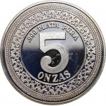 Mexico, 5 Onzas plata pura, Cuauhtemoc, 5 oz pure silver