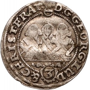 Śląsk, Księstwo Brzesko-Legnicko-Wołowskie, Trzech Braci, 3 krajcary 1656, Brzeg