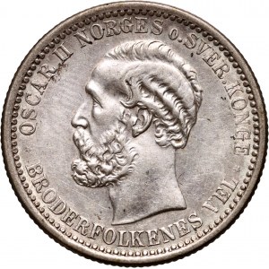 Norway, Oscar II, 50 Ore 1901