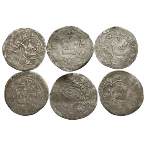 Czechia, Wenceslas IV Luxembourg 1378-1419, set of Prague Groschen (6 pieces)