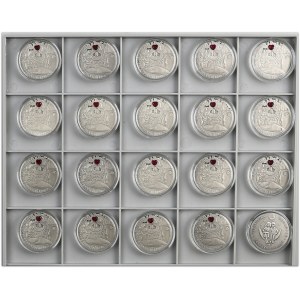 Belarus, set of 20 roubles 2007, Alice in Wonderland, (20 pieces)