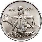 Island, lot of 2 coins from 1974