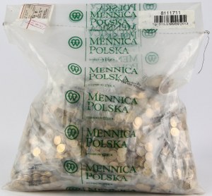 III RP, 1 penny 2013, bank bag, 80 sachets x 100 pieces, Mint of Poland Warsaw