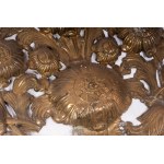Lot of two brass palms