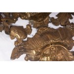 Lot of two brass palms