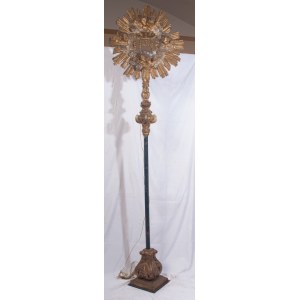 Monstrance with Bernardine trigram