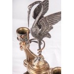 Pair of two-light candlesticks
