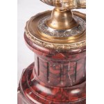 Pair of two-light candlesticks