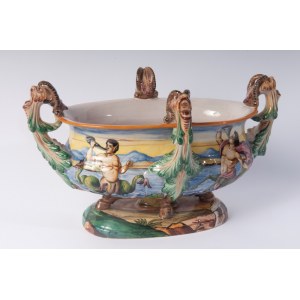 EGISTO FANTECHI Polychrome ceramic centerpiece