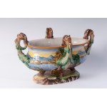 EGISTO FANTECHI Polychrome ceramic centerpiece