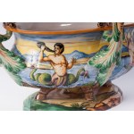EGISTO FANTECHI Polychrome ceramic centerpiece