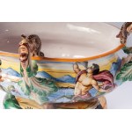 EGISTO FANTECHI Polychrome ceramic centerpiece