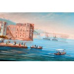 Lotto di cinque vedute di Napoli