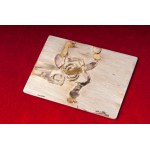 Lot of five sculptures on slab