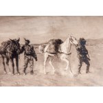 CARLO ADOLFO BARONE Column of soldiers on the march