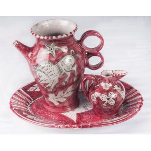 Lot of three ceramics consisting of: