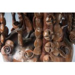 Pair of glazed terracotta amphorae