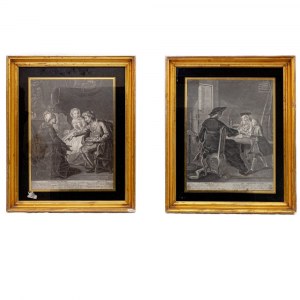 Childhood and the Doctor, pair of multiples in a glass frame