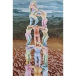 Marcin Janusz (b. 1991), Tower of people, 2021
