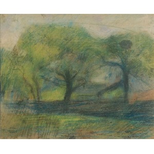 Artur MARKOWICZ (1872-1934), Park - Pejzaż z drzewami
