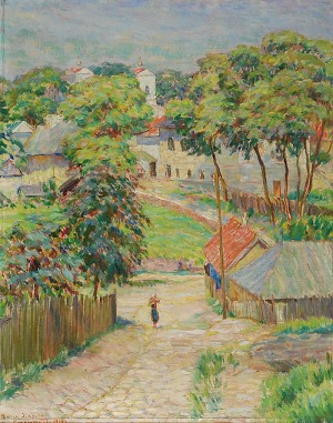 Marek SZAPIRO (1884-1941), Krzemieniec [Motyw z małego miasteczka], 1936