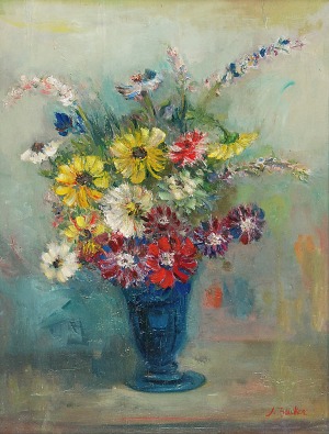 Jakub ZUCKER (1900-1981), Kwiaty w wazonie