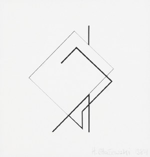 Henryk STAŻEWSKI (1984-1988), Kompozycja geometryczna - tryptyk, 1984