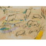 Judyta SOBEL (1924-2012), Pastwisko, l. 50. XX w.