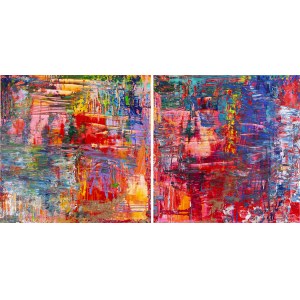Gossia Zielaskowska (b. 1983, Poznań), Colorful drama, diptych, 2025