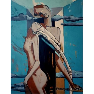 Elżbieta BOUKOURBANE (ur. 1958), W niebieskiej przestrzeni, 2021