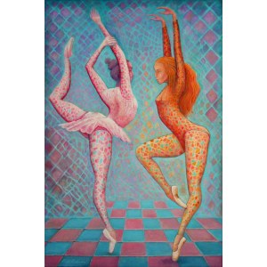 Bohdan Wincenty ŁOBODA (b. 1952), Ballerinas two, 2025
