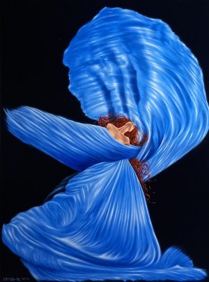 Mariusz Zdybał, Błękitna z cyklu Loie Fuller, 2024