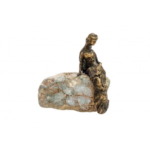 Jadwiga Bardyszewska, Sitting on a rock, 2024