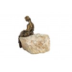 Jadwiga Bardyszewska, Sitting on a rock, 2024