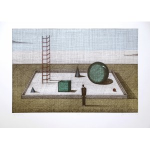 Jolanta Wiszniewska-Domańska (ur. 1946), „Ogród geometry”, 1997, Nr 0-a