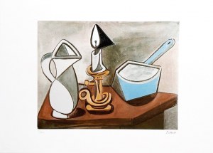 Pablo Picasso (1881 - 1973), Bougie, cruche et pot / Świeca, dzbanek i garnek