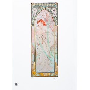 Alfons Mucha (1860 - 1939), The Times of the Day. Evening Contemplation