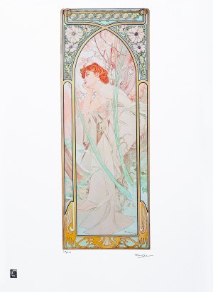 Alfons Mucha (1860 - 1939), The Times of the Day. Evening Contemplation