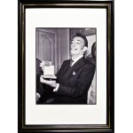Salvador Dali (1904 - 1989), Salvador Dali after receiving a medal for 'friendship and courtesy', 1966. old Photo