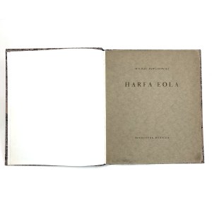 Pawlikowski Michał - Die Harfe von Eol. Ein poetisches Fragment. EINE AUSGABE und 100 AUSZEICHNUNGEN!