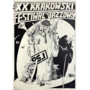 proj. Andrzej MLECZKO (b. 1949), XX Krakow Jazz Festival, 1975