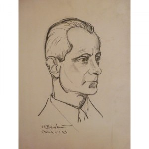 Henryk Berlewi, Portret, 1953