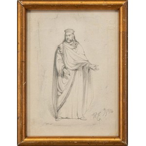 Walery ELJASZ-RADZIKOWSKI (1841 - 1905), Náčrt postavy, 1892
