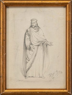 Walery ELJASZ-RADZIKOWSKI (1841 - 1905), Szkic postaci, 1892