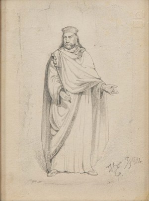 Walery ELJASZ-RADZIKOWSKI (1841 - 1905), Szkic postaci, 1892