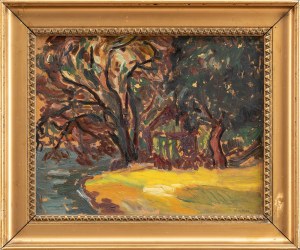 Emil KRCHA (1894 - 1972), Przy jeziorze