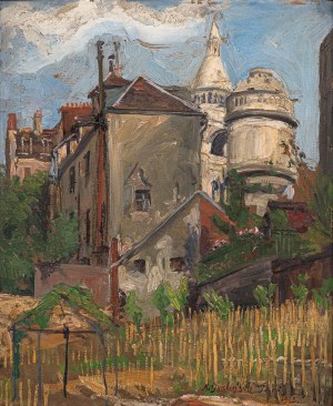 Jan Kazimierz DZIELIŃSKI (1894 - 1955), Motyw z Montmartre, 1935