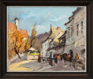 Stanisław Jan ŁAZOREK (1938 - 2000), Rynek w Kazimierzu, 1986