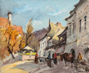 Stanisław Jan ŁAZOREK (1938 - 2000), Rynek w Kazimierzu, 1986